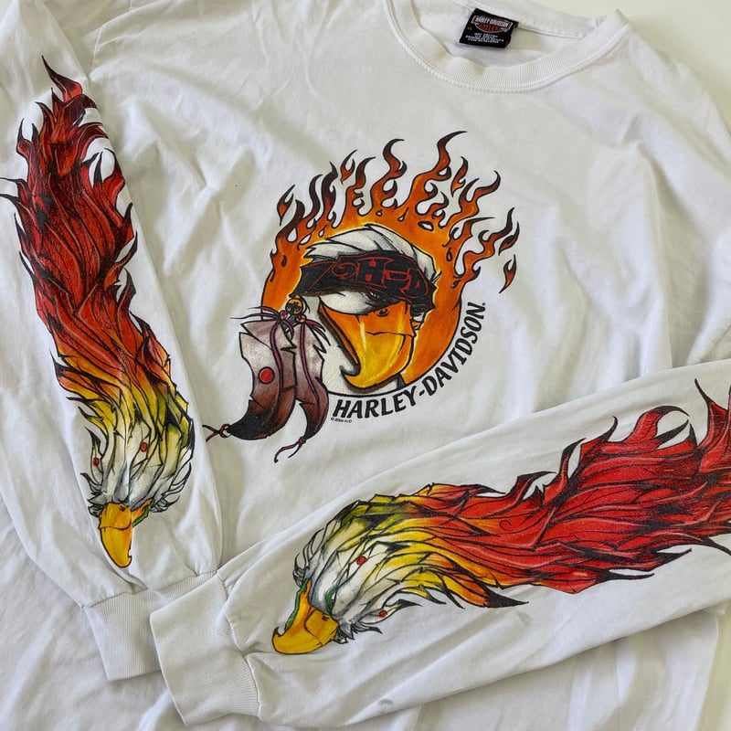 00's Harley Davidson 両面 両袖 プリント LS Tシャツ XLサイズ | 00's Harley Davidson 両面 両袖 プリント LS Tシャツ XLサイズ |