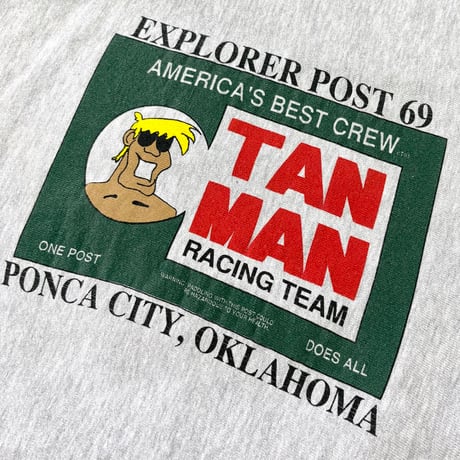 90's CHAMPION RW SWEAT "TAN MAN" "両面" XLサイズ USA製