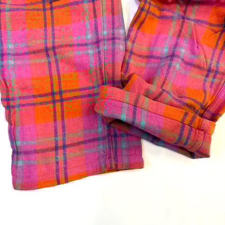 Wild Things Tartan Check Flannel Easy Pants Mサイズ