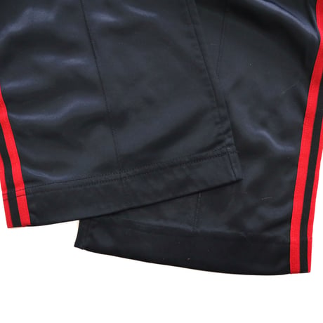 80's Adidas Track Jersey Pants Black×Red Lサイズ USA製