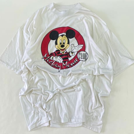 "Big Size" 80's～90's Disney "Mickey Mouse Club" Tシャツ