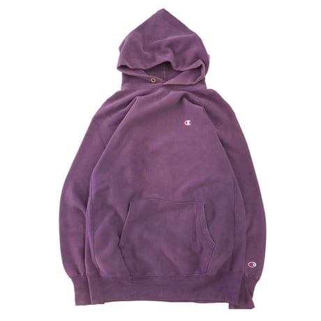 90's CHAMPION RW SWEAT PARKA Solid Purple XXLサイズ USA製