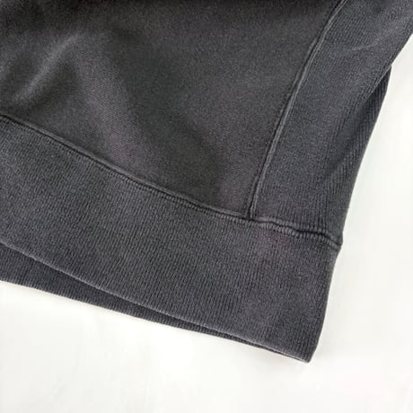 80's～90's Hanes "Reverse Type" "Black" Solid Sweat XLサイズ USA製