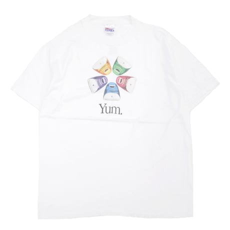 90's Hanes APPLE iMac G3 "YUM" プリント Tシャツ Lサイズ