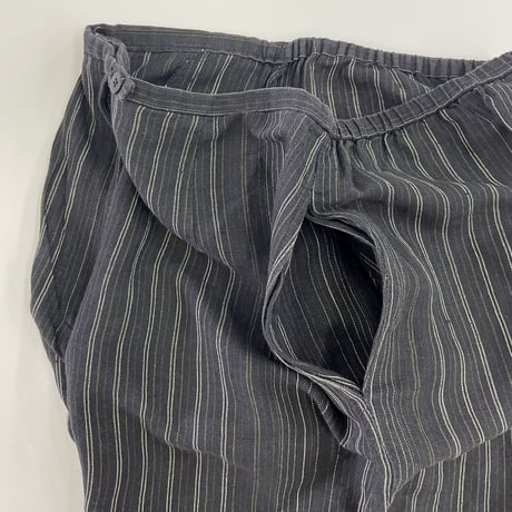 "Women's" ～00's Ann Taylor Loft "Set Up" Pin Stripe Linen Shirt Short Pants USA製