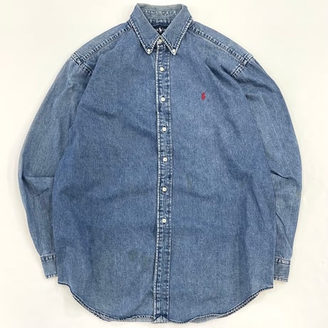 90's Ralph Lauren "BLAIRE" Denim BD Shirt Mサイズ