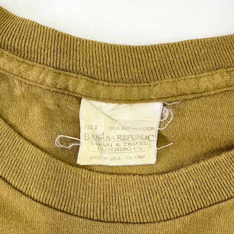 "Rare Color" 80's～ OLD Banana Republic "Zebra" Pocket Tee