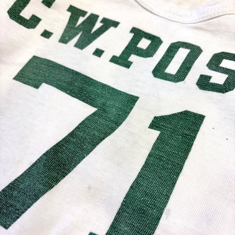 60's CHAMPION "Runners Tag" "All Water Print" Win Football Tee Mサイズ USA製