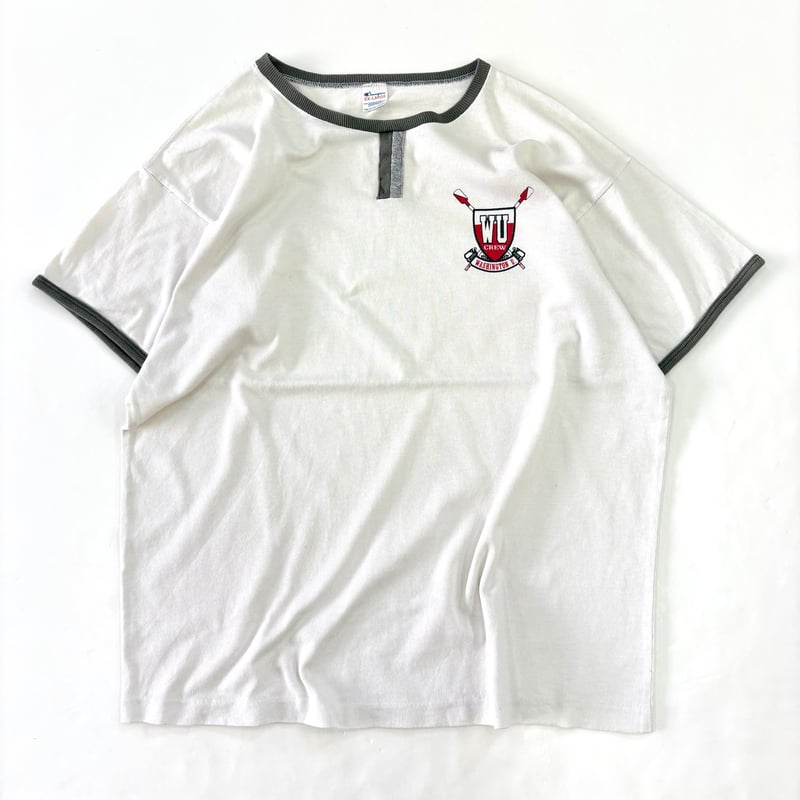 希少 80s Champion USA製 チョコチン リンガー Tシャツ 短丈 希少 80s Champion USA製 チョコチン リンガー Tシャツ 短丈