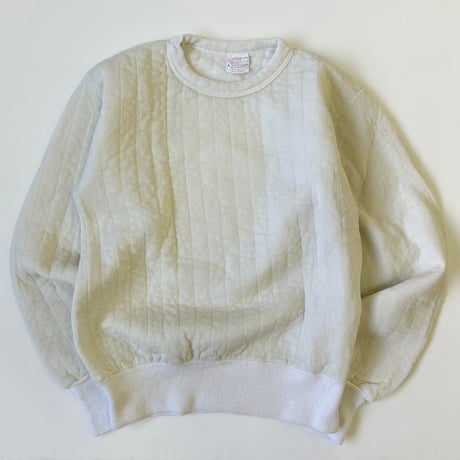 ～80's Hollofil 808 Quilting Sweat LARGE 42-44