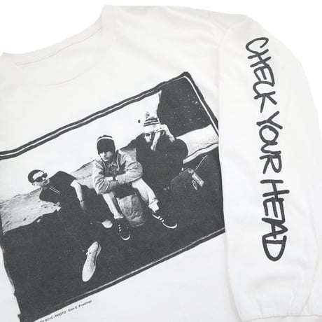 90's BEASTIE BOYS "CHECK YOUR HEAD" 両面&袖 プリント LS Tシャツ