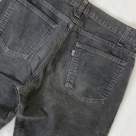 90's Levi's 519 "1557 Charcoal" Corduroy Pants W31 USA製