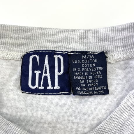90's OLD GAP "Embroidery Logo" Tシャツ Mサイズ