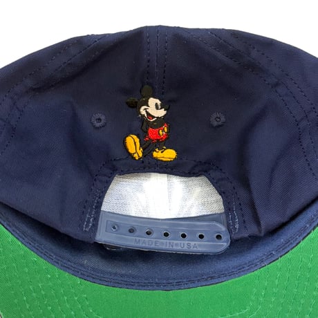 "Rare" 90's Mickey Mouse "Yankees Parody" 6-Panel Cap USA製