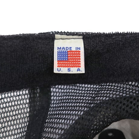 90's OLD INDEPENDENT 5-Panel Cap Black×Blue USA製