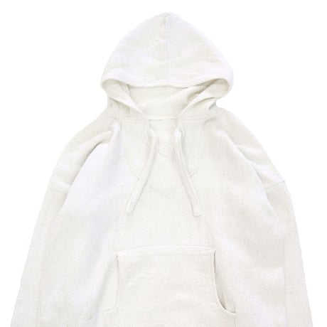 ～90's unknown Baja Mexican Parka SOLID White