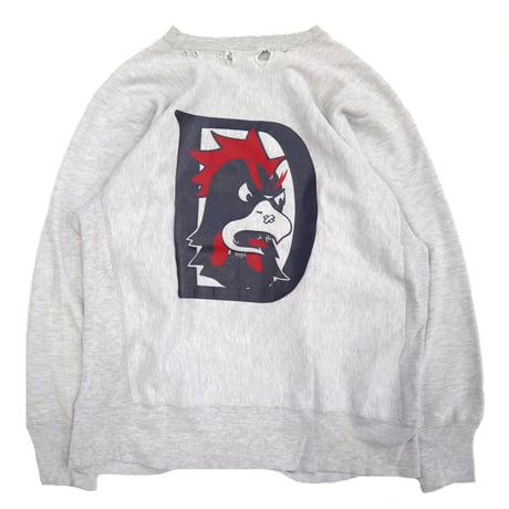 80’s CHAMPION RW SWEAT "両面 プリント" Grey XLサイズ USA製