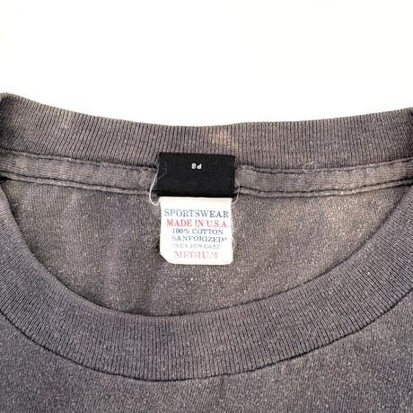 "Super Black Fade" 90's Patagonia "Brushstroke Logo" Tシャツ Mサイズ USA製