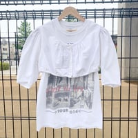 80's～ EURO Vintage Cotton Tyrol Blouse