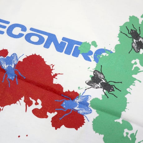 90's CONCAVE "DECONTROL" 総柄プリント Tシャツ XLサイズ