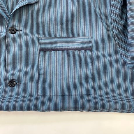 90's～00's unknown Stripe Pajama Shirt