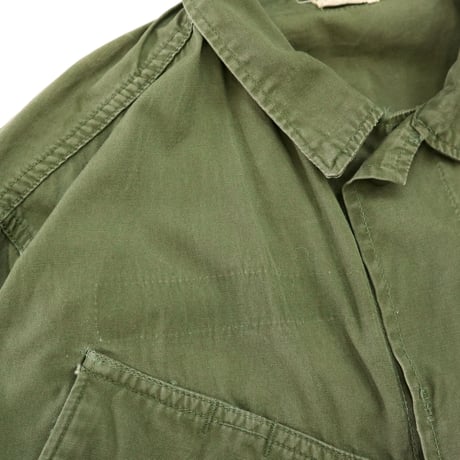 60's US ARMY "Non Rip" "3rd" Jungle Fatigue Jacket Small Regular