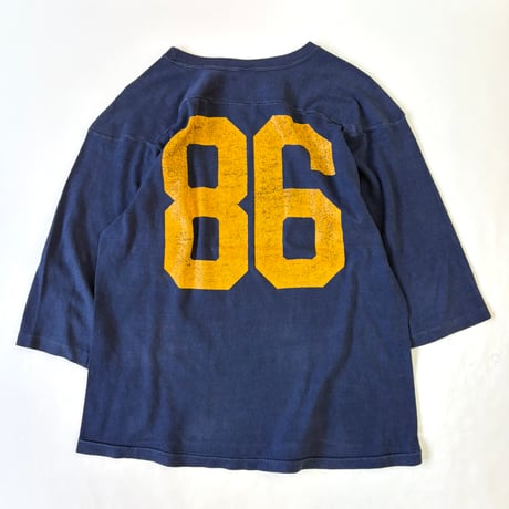 80's CHAMPION "EAU CLAIRE" "両面" Football Tee Lサイズ USA製