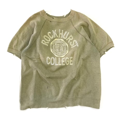 "Super Fade" 60's～ ARTEX "Rockhurst College" SS Flocky Sweat
