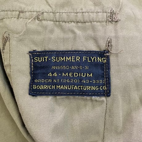 40's US AIR FORCE/US NAVY Summer Flying Suit 44 Medium