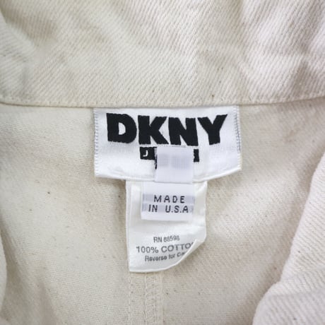 "Big Size" 90's DKNY JEANS キャンバス カバーオール ジャケット Lサイズ USA製