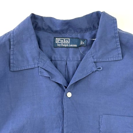 90's～ Polo Ralph Lauren "Linen Cotton" Shirt Lサイズ