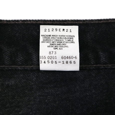 00's Levi's 505 Black Denim Short Pants W36