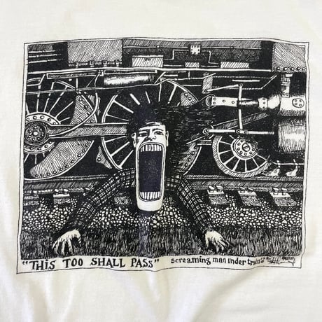 90's ONEITA "BADBOB" "This Too Shall Pass" Tシャツ Lサイズ