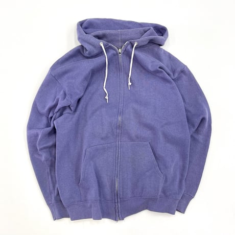 70's〜80's Tultex Solid Full Zip Sweat Parka Lサイズ USA製
