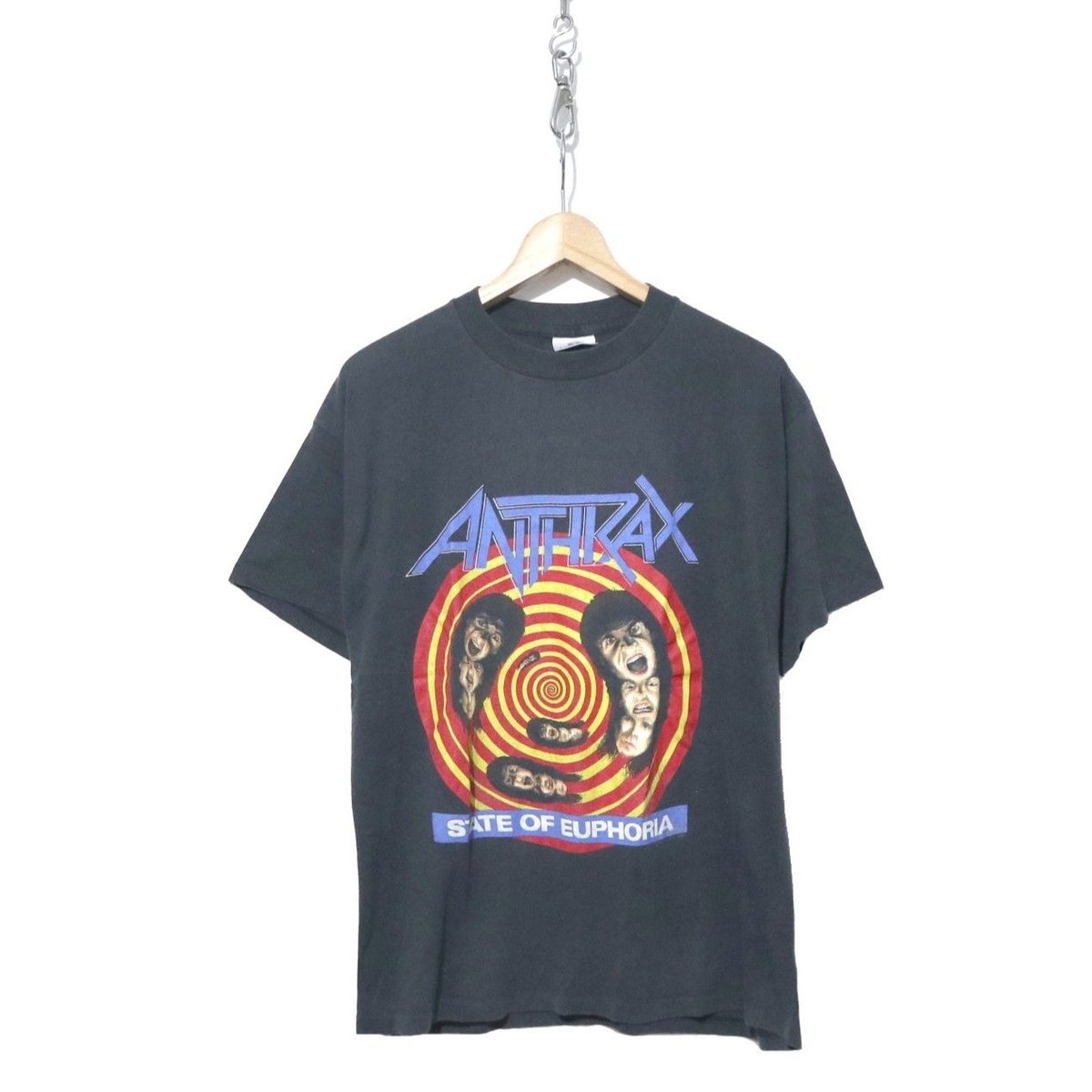 超レア❕正規品　ANTHRAX（アンスラックス）両面スケボー柄　バンドTシャツ