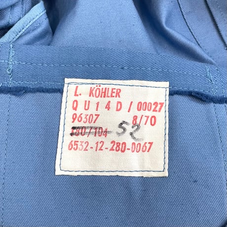 Deadstock German ARMY Coverall Work Jacket