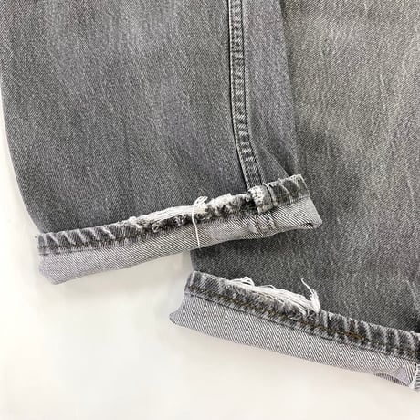 "Super Fade" 90's Levi's 501 "先染め" Black Denim Pants W32 USA製