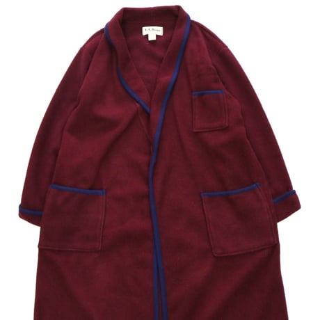 80's～90's L.L. Bean "Fleece" ロング ガウン コート Wine Mサイズ USA製