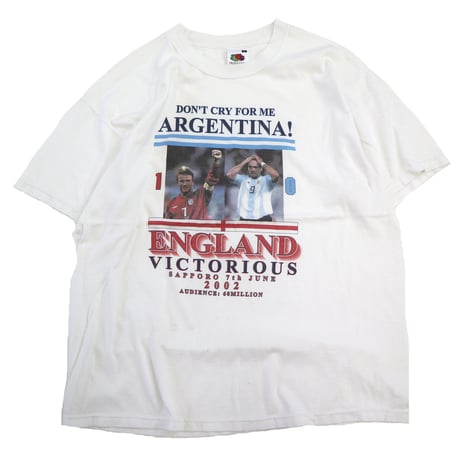 00's Fruit of the loom "2002日韓W杯" プリント Tシャツ XLサイズ