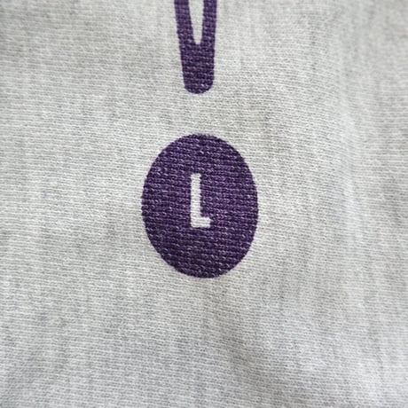 80's CHAMPION RW SWEAT "NYU" 3段 染み込み プリント Lサイズ USA製