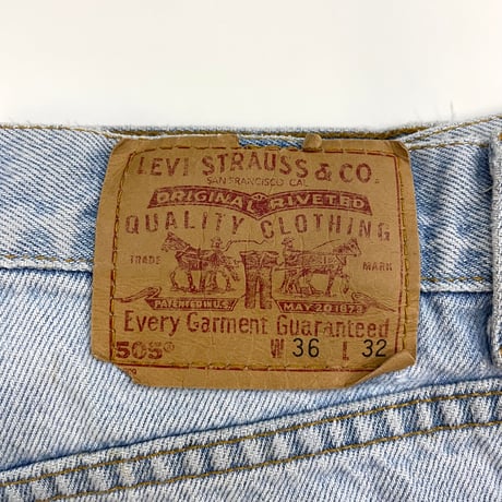 00's Levi's 505 "Crash" Denim Pants W36 USA製