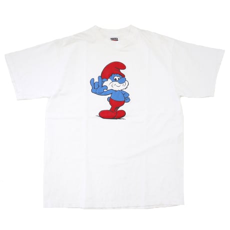 ～00's Tultex "PAPA SMURF" プリント Tシャツ XLサイズ