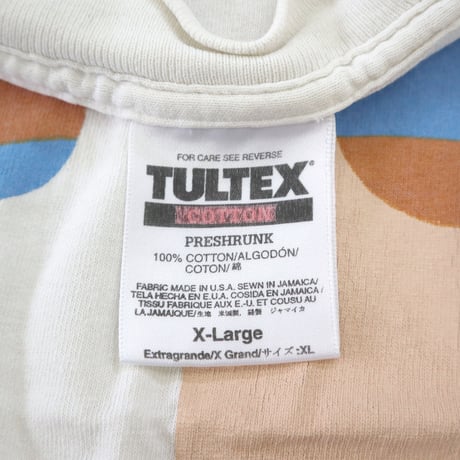 90's Tultex "ONE RACE" 両面 アートプリント Tシャツ XLサイズ