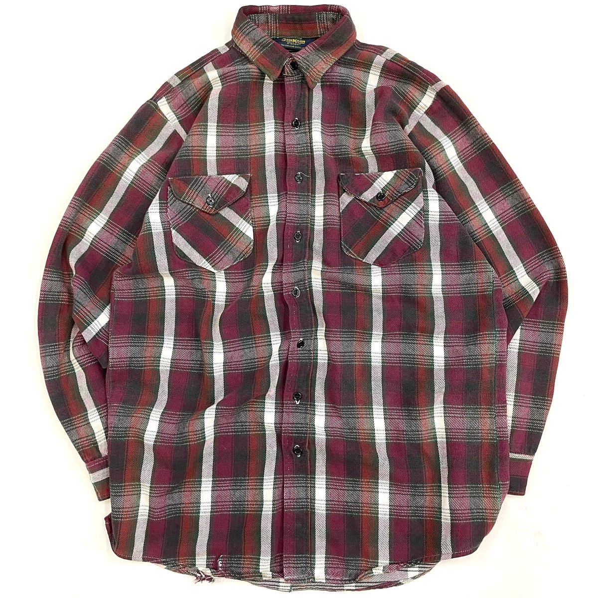 80's OSHKOSH B'GOSH Check Flannel Shirt Lサイズ | 80's OSHKOSH B'GOSH Check Flannel Shirt Lサイズ |