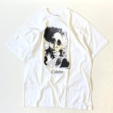 Deadstock 90's Hanes "Largely Literary" "Colette" Tシャツ Lサイズ USA製