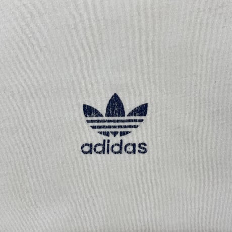 80's～90's Adidas "Trefoil Logo" リンガー Tシャツ Lサイズ PORTUGAL製
