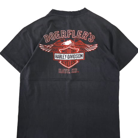 80’s Hanes "Harley Davidson" "DOERFLER'S" Tシャツ USA製
