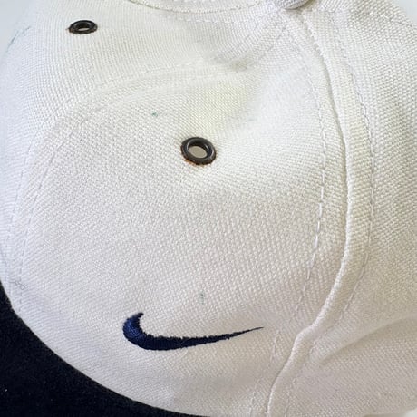 90's NIKE "Cotton/Suede" 6-Panel Cap USA製