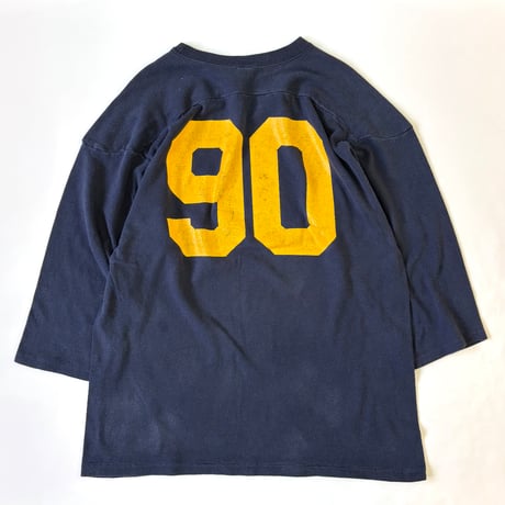 "Special Size" 80's～ CHAMPION "NAVY" "両面" Football Tee XLサイズ USA製