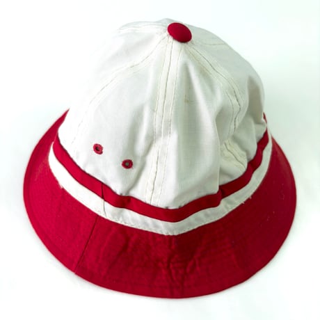 80's～ unknown "Lifeguard" 2tone Hat KOREA製